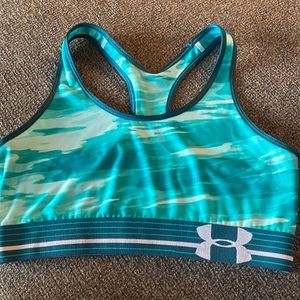 Under Armour. Girls. Size Medium. Blue and green. Brand new without tags.